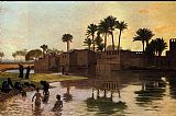 Bathers by the Edge of a River by Jean-Leon Gerome